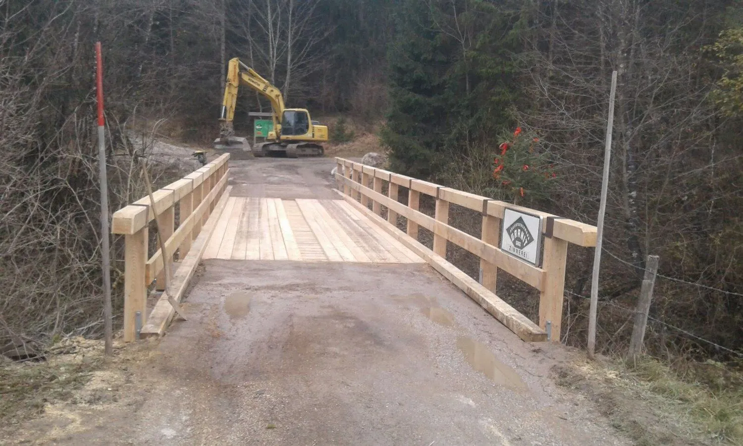 Brückenbau mit 11 Metern Spannweite