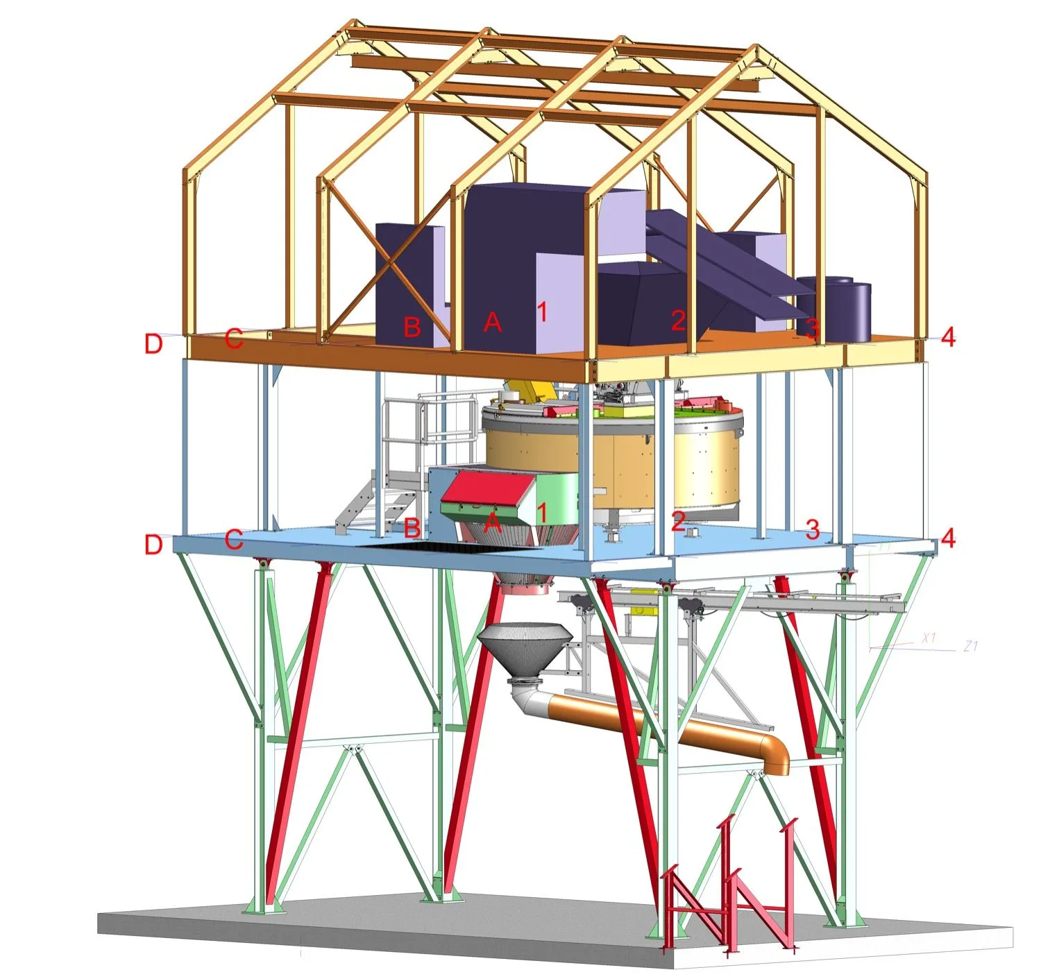 3D-Planung der Mischanlage Groß-Siegharts von HP Industries
